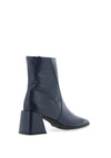 Wonders Mariana Leather Square Heeled Boot, Navy