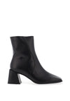 Wonders Mariana Leather Square Heeled Boot, Negro