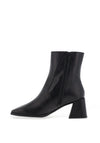 Wonders Mariana Leather Square Heeled Boot, Negro
