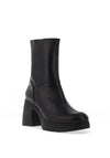 Wonders Charme Suede Leather Calve High Heeled Boots, Black