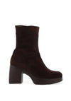 Wonders Charme Suede Leather Calve High Heeled Boots, Brown