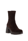 Wonders Charme Suede Leather Calve High Heeled Boots, Brown