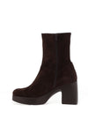Wonders Charme Suede Leather Calve High Heeled Boots, Brown
