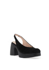 Wonders Naima Slingback Block Heels, Black