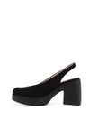 Wonders Naima Slingback Block Heels, Black