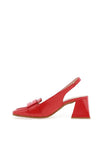 Wonders Rebeca Patent Heeled Loafers, Red