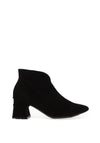 Wonders Eliot Suede Look Leather Ankle Boots, Black