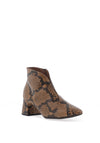 Wonders Eliot Leather Snake Print Ankle Boots, Taupe