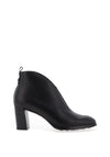 Wonders Flex Smooth Leather High Heeled Boots, Black