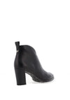 Wonders Flex Patent Croc Leather High Heeled Boots, Black