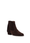 Wonders Charme Suede Western Tassel Ankle Boots, Brown