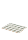 The Home Studio Set of 4 Gingham Placemats, Green