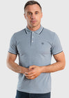 XV Kings By Tommy Bowe Woodville Polo Shirt, Sky Haze