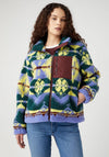 Wrangler Zip Through Aztec Print Sherpa Jacket, Very Peri