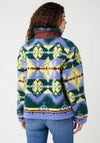 Wrangler Zip Through Aztec Print Sherpa Jacket, Very Peri