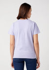Wrangler Crew Neck Mini Logo Tee, Sweet Lavender