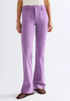 Wrangler Patch Pocket Flared Denim Jeans, Purple