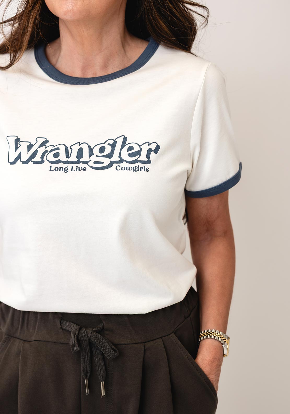 Wrangler Logo Print T-Shirt, White