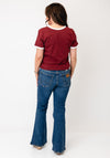 Wrangler Logo Print T-Shirt, Wine