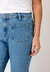 Wrangler Flare 6 Soft Jeans, Light Blue