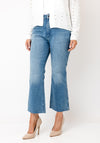 Wrangler Kick Flare High-Waisted Jeans, Blue