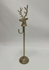 Gold Plated Reindeer Wreath Holder