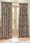 Riva Wylder Floral Nature Ophelia Pencil Pleat 66”x90” Curtains, Rednut