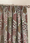 Riva Wylder Floral Nature Ophelia Pencil Pleat 66”x90” Curtains, Rednut