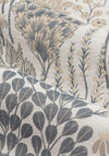 Riva Wylder Floral Nature Ophelia Pencil Pleat 66”x90” Curtains, Wedgewood