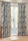 Riva Wylder Floral Nature Ophelia Pencil Pleat 66”x90” Curtains, Wedgewood