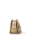 Xti Womens Woven Shoulder Bag, Khaki