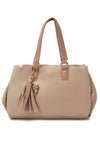 Xti Womens Woven Shoulder Bag, Beige