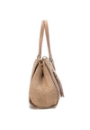 Xti Womens Woven Shoulder Bag, Beige