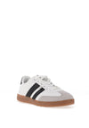 Xti Stripe Detail Lace Up Trainers, White