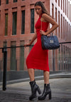 Xti Quilted Structured Tote Bag, Black