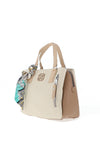 Xti Womens Faux Leather Grab Bag, Beige