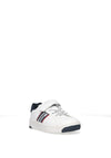Xti Boys Lace and Velcro Faux Leather Trainer, White