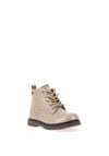 Xti Girls Glitter Patent Lace Up Boot, Gold