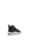 Xti Kids Faux Leather Hi Top Trainer, Black