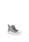 Xti Kids Faux Leather Hi Top Trainer, Metallic