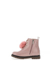 Xti Girls Heart Pom Pom Patent Boot, Blush Pink