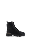 Xti Kids Faux Leather Lace Up Boots, Black