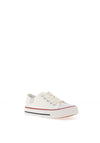 XTI Girls 150777 Canvas Trainer, White