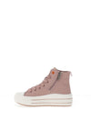 XTI Girls 150854 Canvas Platform Hi Top Trainer, Nude