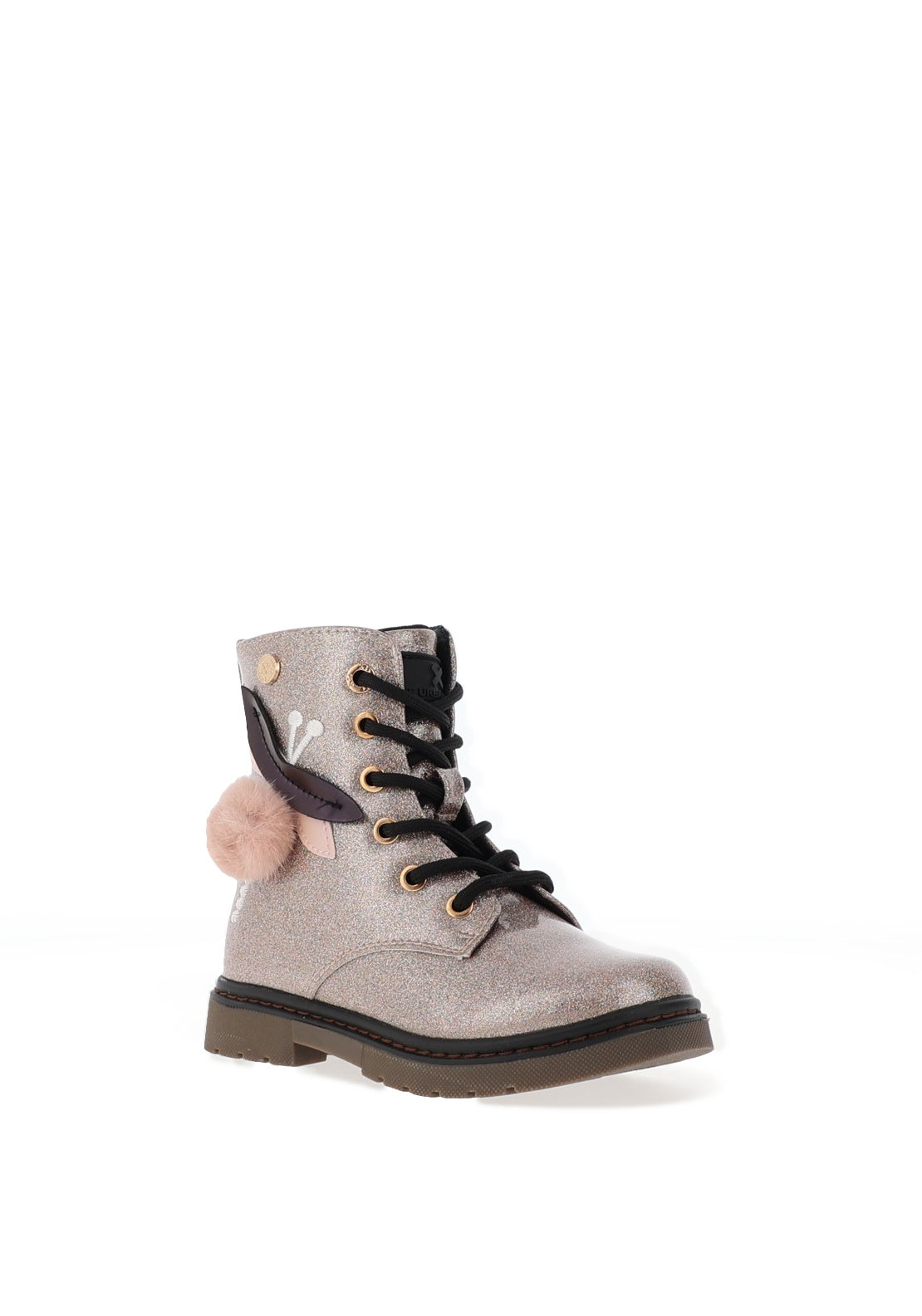 XTi Girls 151395 Dragonfly Glitter Ankle Boots, Nude