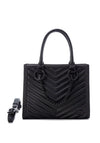 Xti Quilted Faux Leather Tote Bag, Negro