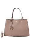 Xti Womens Faux Pebbled Leather Tote Bag, Taupe