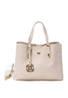 Xti Faux Leather Embossed Shoulder Bag, Hielo