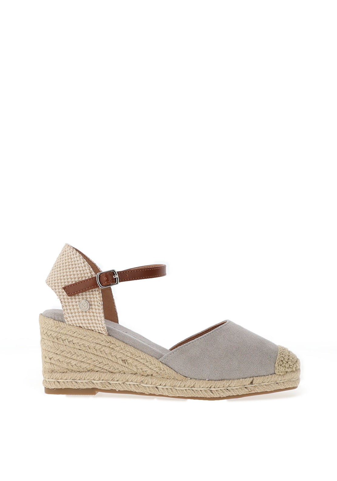 Xti Womens Woven Wedge Sandals, Silver