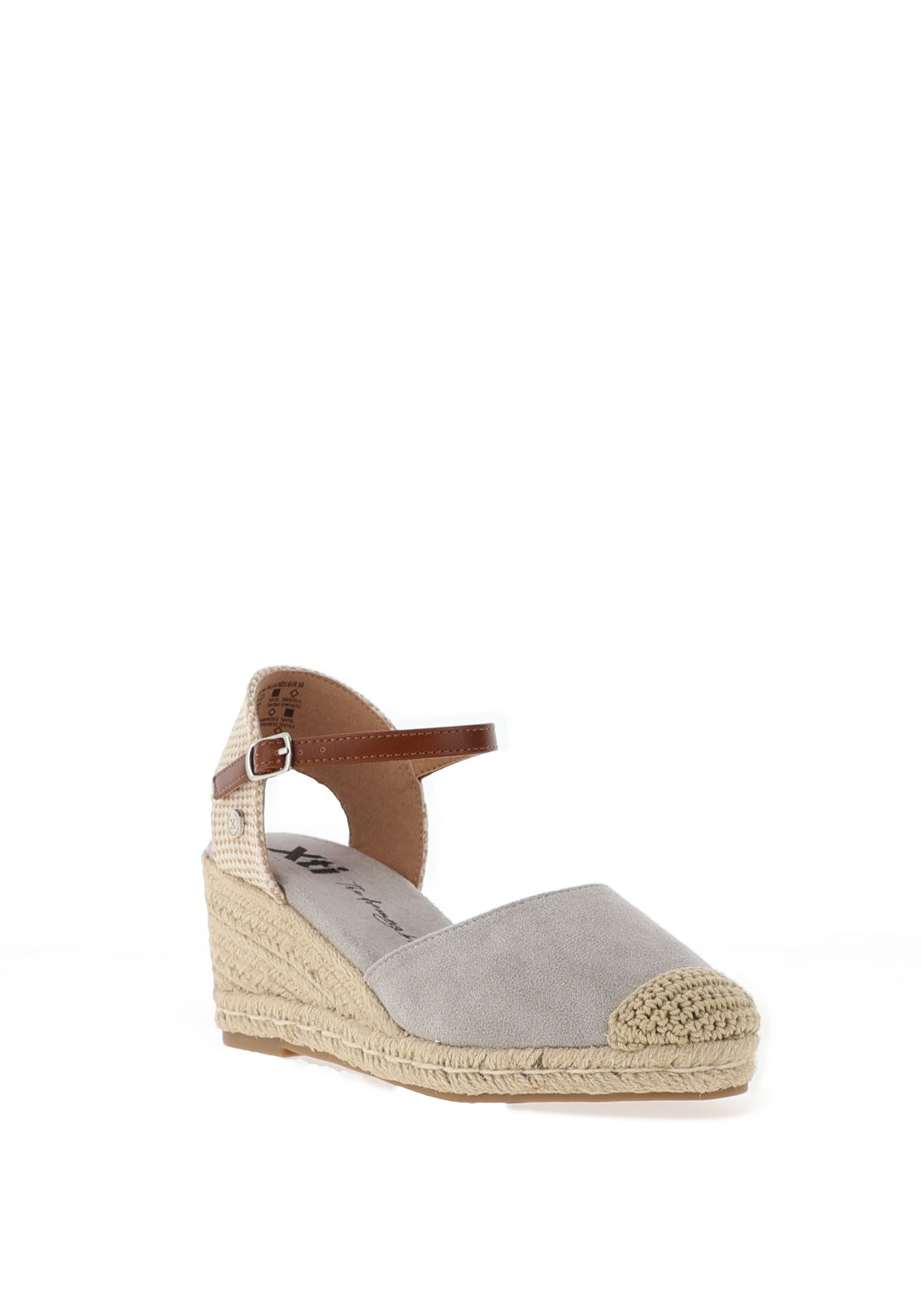 Xti Womens Woven Wedge Sandals, Silver